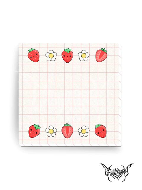 Bloquinho de Anotações - Moranguinho Branco