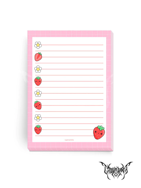 Bloquinho Lista - Moranguinho