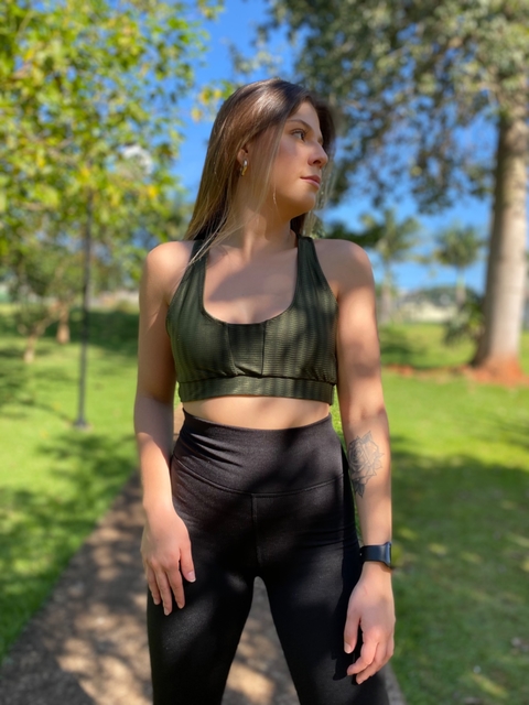 top Alicia - verde militar