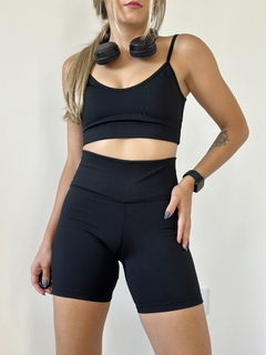 conjunto basic poliamida c/ bolso no cós - preto - comprar online