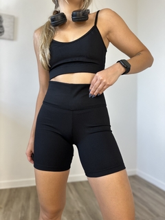 conjunto basic poliamida c/ bolso no cós - preto - loja online