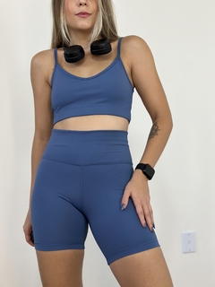 conjunto basic poliamida c/ bolso no cós - azul luxo - comprar online