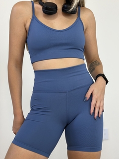 conjunto basic poliamida c/ bolso no cós - azul luxo - comprar online