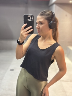 regata cropped - black - loja online