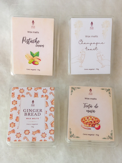 Wax melts • Especial de Natal | Torta de maçã • Gingerbread • Pistache cream • Champagne toast