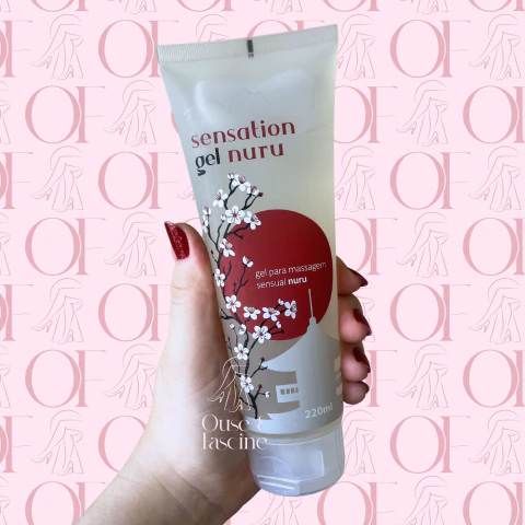 Gel Nuru 2 em 1 - Para massagem corpo a corpo e lubrificação - escorregadio, à base de água neutro - 220ml - A Sós
