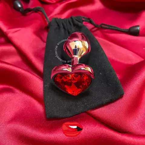 Plug Anal P Coração p/ iniciantes - 6,5 cm X 2,5 cm - Escolha a cor - comprar online