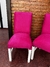 SILLA DE PANA FUCSIA , PATAS BLANCAS X 1U - comprar online
