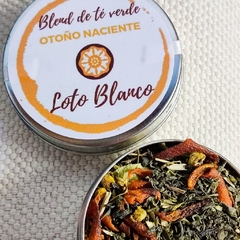 Blend de té verde Otoño Naciente en latita
