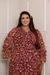 VESTIDO LONGO TULE COM BABADO MANGA VINHO MARSALA - loja online