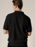 Polo tricot canelada - Preta - Folk & Fox