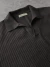 Polo tricot canelada - Preta na internet