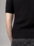 Polo tricot canelada - Preta - loja online