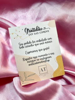 Agradecimento médio - PERSONALIZADO COM SUA LOGO na internet