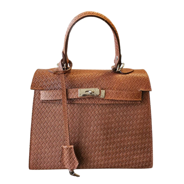 Cartera de cuero tramado | El Arriero Cueros – Art. 321