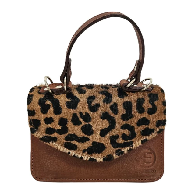 Cartera mini bag pelo animal print