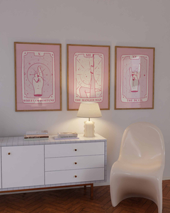 Cuadros set x 3 Tarot Rose