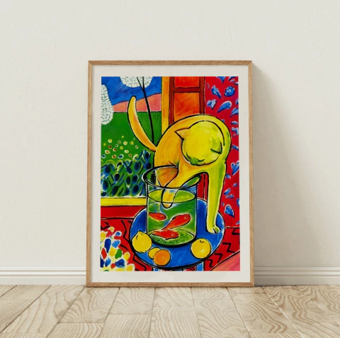 Cuadro Henri Matisse - The cat with red fish