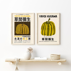 Cuadros Yayoi Kusama - Pumpkin Forever Set x2