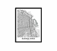 Cuadro Mapa - Buenos aires - Kivo Deco