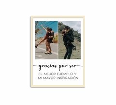 Cuadro Personalizado con 2 fotos y texto #2 en internet