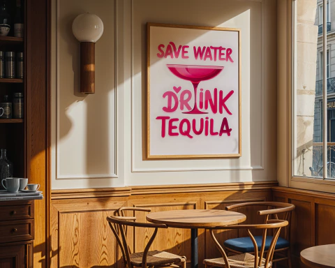 Cuadro Save Water Drink Tequila - comprar online