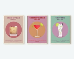 Cuadros Coctel #2 set x3 en internet
