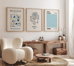 Cuadros Matisse, Keith haring, Yayoi kusama Blue soft