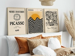 Cuadros Bauhaus, Matisse, picasso set x3