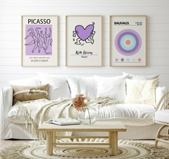 Cuadros Picasso, Keith Haring, Bauhaus Purpura - comprar online
