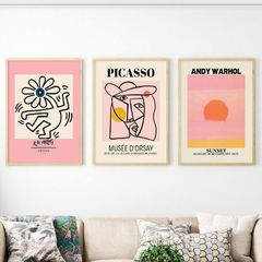 Cuadros Andy Warhol, Picasso, Keith Haring set x3 - comprar online