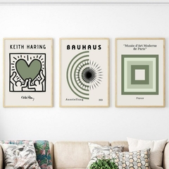 Cuadros Keith Haring,Bauhaus, Museum Set x3 - comprar online