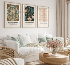 Cuadros William Morris Set x3