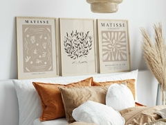 Cuadros Matisse Beige set x3