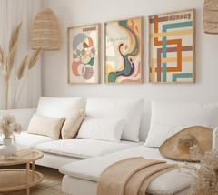 Cuadros Bauhaus, abstractos vintage setx3