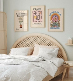 Cuadros Picasso, Good Things, Never Stop set x 3 - comprar online