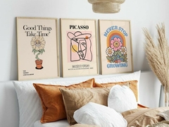 Cuadros Picasso, Good Things, Never Stop set x 3