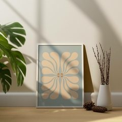 Cuadro Flower sky blue