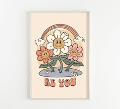 Cuadros Restros Be happy set x 3 en internet