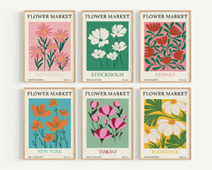 Set x 6 Flower Market
