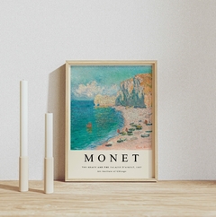 Cuadro - Claude Monet The beach and the falaise D´Amont #2