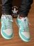 dunk low branco/verde - comprar online