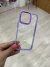 FUNDA BORDE COLOR LILA IPHONE en internet