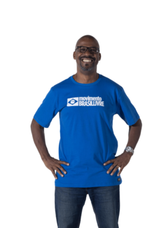 Camiseta Clássica - MOVIMENTO BRASIL LIVRE (AZUL ESCURO) na internet