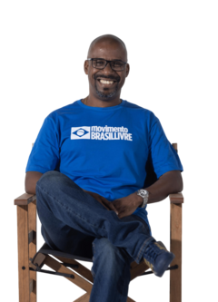 Camiseta Clássica - MOVIMENTO BRASIL LIVRE (AZUL ESCURO)