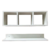Conjunto de prateleira para Banheiro - Prateleira + Nicho MDF - Bet