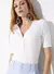Blusa Slim Decote V Canelada Preta Sommer 363105445 - comprar online
