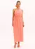 Vestido Solto Super Midi De Alças Com Aplique Frontal 502VE010873