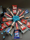 Caixa Boom Doces Com flor eterna central