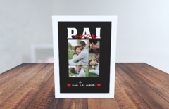 Quadro Dia dos Pais - XOXO - Surpreenda com Amor